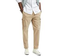 SELECTED HOMME Herren Slhslimtapered-wick 172 Cargo W Noos Hose, Chinchilla, 38W / 32L EU