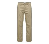 SELECTED HOMME Herren Slhstraight-new Miles 196 Flex Pants W N, Greige, 36W / 32L