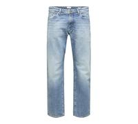 SELECTED HOMME Herren Slhstraight-scott 22610 Lb St Jns W Noos Jeans, Blau, 33-34 EU