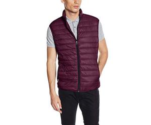 SELECTED HOMME Herren Steppjacke Weste SHXSIMPLE VEST, Gr. Medium, Violett (Winetasting Detail:Zipper - Navy)