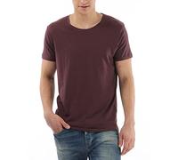 SELECTED HOMME Herren T-Shirt Shpima New Dave Ss Deep O-neck Noos H, Gr. Medium, Rot (Fudge)
