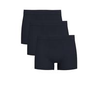 Boxershorts SELECTED HOMME "SLHLIAM 3-PACK TRUNK NOOS", Herren, Gr. L, blau (sky captain), Jersey, Obermaterial: 95% Baumwolle, 5% Elasthan, unifarben, eng, Unterhosen (97393064-L) sky captain