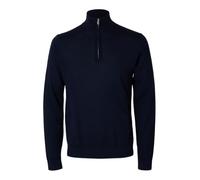 SELECTED HOMME Strickpullover mit Troyer-Kragen Modell 'TRAY' in Dunkelblau, Größe L