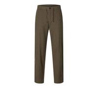 Selected 172 Brody Slim Tapered Fit Linen Chinohose S Forest Night / Mixed Kalamata