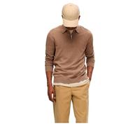 SELECTED HOMME Male Langarm-Poloshirt Strick