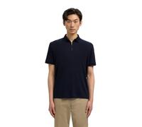 SELECTED HOMME Male Polohemd aus Strick Zipper | Knitted polo shirt