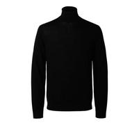 Strickpullover aus Lanawolle Modell 'TRAY' L men Black