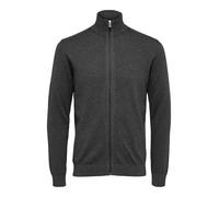 Selected Berg Vollreißverschluss Pullover XL Antracit / Detail Melange