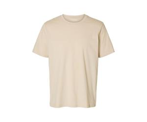 SELECTED HOMME Male T-Shirt Flammengarn Baumwoll