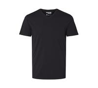 selected men - SLMNEWPIMA SS V-NECK TEE NOOS Schwarz - Gr. - L