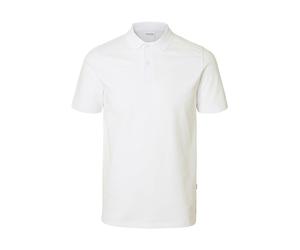 SELECTED HOMME Poloshirt "Atlas" in Weiß - Größe L | Herren Plussize