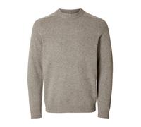 SELECTED HOMME Pullover "Reg" in Taupe - Größe M | Herren Plussize