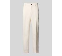 Selected Homme Regular Fit Anzughose aus Leinen-Baumwoll-Mix Modell 'RAFA' in Offwhite, Größe 102