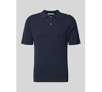 SELECTED HOMME Regular Fit Poloshirt aus reiner Baumwolle Modell 'MATTIS' in Marine, Größe S