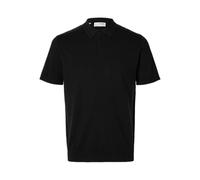 Selected Homme Schwarz Herren Poloshirt Slhberg Ss Knit Polo Noos L