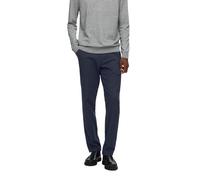 Chinohose SELECTED HOMME "SLH175-SLIM MILES BRUSHED PANTS W NOOS", Herren, Gr. 32, Länge 32, blau (schwarz sapphire), Web, Obermaterial: 69% Baumwolle, 30% Polyester, 1% Elasthan, unifarben, slim fit