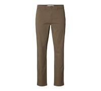 Selected Homme Chinohose Miles Flex Pant SLH175-SLIM Slim Fit, Baumwoll-Mix, Camel 38/32