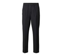 Selected Bundfaltenhose Herren schwarz, XXL