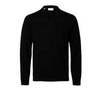 Selected Tray Langarm-polo (Herstellerartikelnummer: 16094654-Black-S)