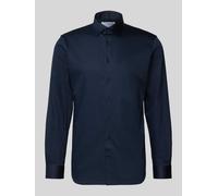 Selected Homme Slim Fit Businesshemd aus Baumwoll-Mix Modell 'FILIP' in Dunkelblau, Größe M