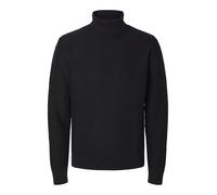 Selected Homme White Mens Black L/S Knit