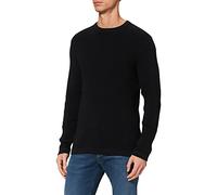 Selected Homme White Mens Black L/S Knit