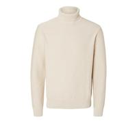 Selected Homme White Mens Oatmeal L/S Knit