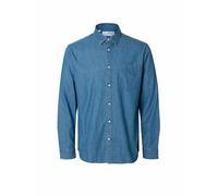 Selected Regcarlo Denim Langarmhemd (Herstellerartikelnummer: 16097482-MediumBlueDenim-L)