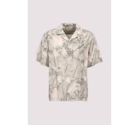 Selected Kurzarmhemd Bio-Tencel L Deep lichen green/fl