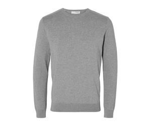 Selected - Langarm Strickpullover grau - Gr. - XL