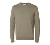 Selected - Langarm Strickpullover grau/grün - Gr. - XXL
