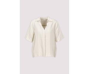 Selected Langarmbluse aus Lyocell Mix 34 Egret/stripes