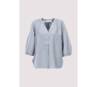 Selected Langarmbluse in Dusty Blue 38 Dusty blue/bright wh