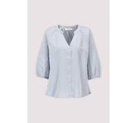Selected Langarmbluse in Dusty Blue 38 Dusty blue/mix w whi