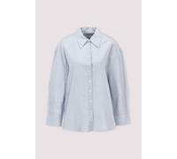 Selected Langarmbluse Leinenmix Dusty 38 Dusty blue/mix w whi