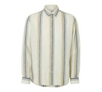 Selected - Leinenhemd - Slhregkylian grün/weiß - Gr. - M