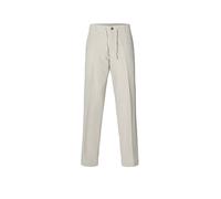 SELECTED HOMME Regular Fit Leinenhose mit Bügelfalten Modell 'LEROY' in Beige, Größe M