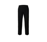 SELECTED HOMME Straight Leg Leinenhose mit Tunnelzug Modell 'LEROY' in Black, Größe XXL