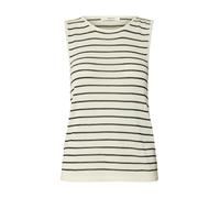 selected men - Ärmelloses Stricktop mit Streifenmuster grau - Gr. - XS