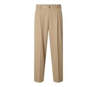 Loose Fit Bundfaltenhose mit Gürtelschlaufen Modell 'FINN' L men Sand