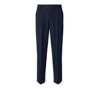 Selected Bundfaltenhose 'FINN' – Loose Fit mit Gürtelschlaufen – Marine Größe M