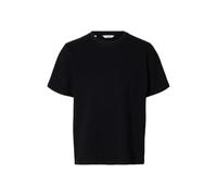 SELECTED MEN Herren Slhatlas Ss O-Neck Tee, Black, Large