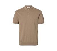 Selected Berg Kurzarm-poloshirt L Savannah Tan / Melange