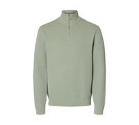 SELECTED MEN Herren Slhdane Ls Knit Structure Half Zip Noos