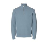 SELECTED MEN Herren Slhdane Ls Knit Structure Half Zip Noos