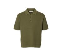 SELECTED MEN - SLHDANE SS KNIT RELAXED POLO NOOS deep lichen green - Gr. - XL