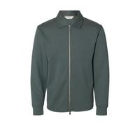 SELECTED MEN Herren Slhemanuel Soft Full Zip Sweat Noos, Balsam Green, M
