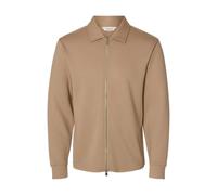SELECTED MEN Herren Slhemanuel Soft Full Zip Sweat Noos, Savannah Tan, M