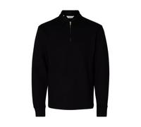SELECTED HOMME Regular Fit Poloshirt aus Viskose-Mix Modell 'EMANUEL' in Black, Größe XL