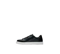 SELECTED MEN Herren Slhevan Leather Sneaker 2.0 Noos, Black, 41 EU